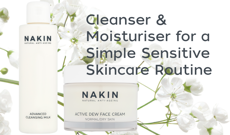 Cleanser and Moisturiser for The Most Simple Sensitive Skincare Regime