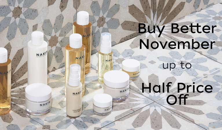 Up to Half Price off Nakin’s Natural Skincare